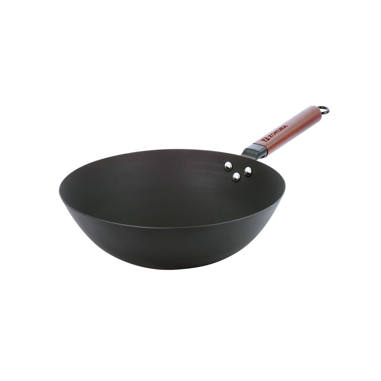 Tigaie wok, otel carbon, 30 cm - Zokura - imagine 6
